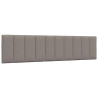 Cabecero de cama acolchado tela gris taupe 200 cm 1
