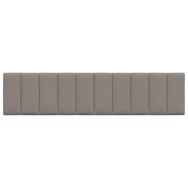 Cabecero de cama acolchado tela gris taupe 200 cm M 4