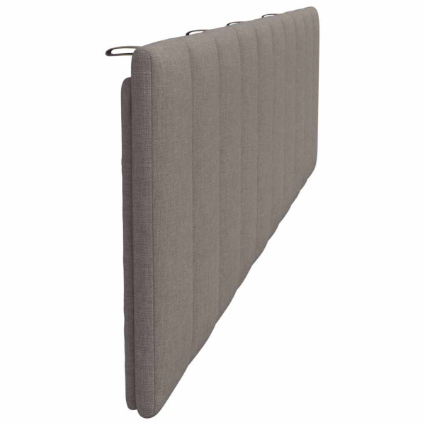 Cabecero de cama acolchado tela gris taupe 200 cm M 5