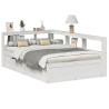 Cama con colchón tela gris taupe 200x200 cm 4