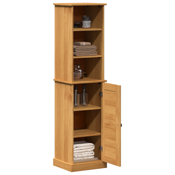 Juego de muebles de baño con estante 2 pcs Marrón y miel marrón M 3