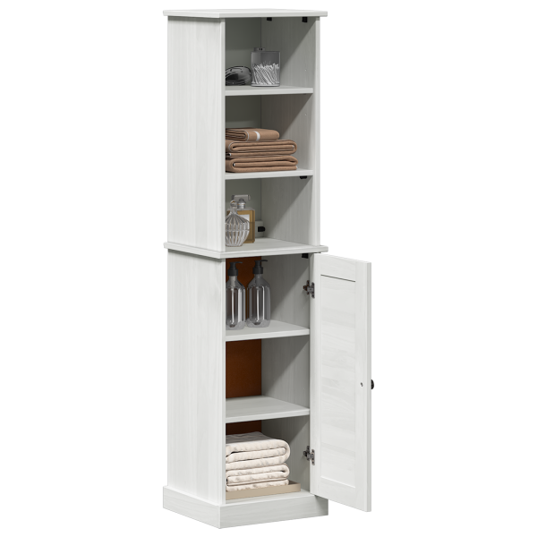 Juego de muebles de baño 2 pcs Marrón y blanco 37 x 34 x 150 cm M 3