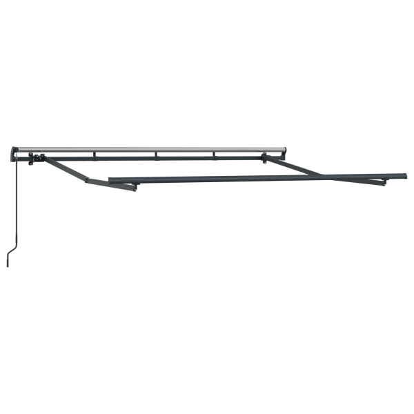 Toldo Retrátil Manual Amarelo e Laranja e Branco M 5