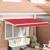 Toldo Retráctil Manual Rojo 350x200 cm 1