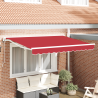 Toldo Retráctil Manual Rojo 350x200 cm 1
