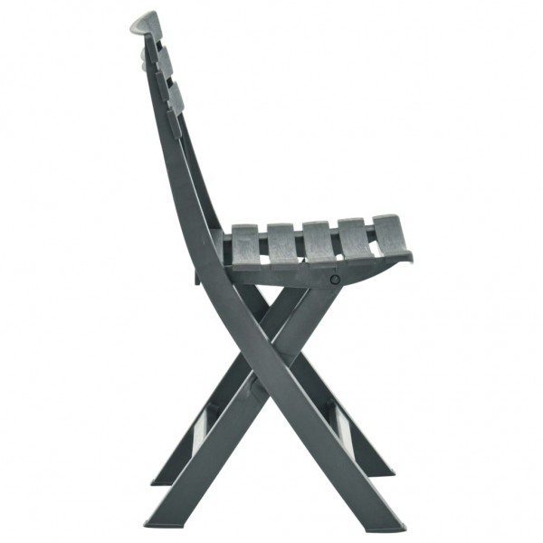 Cadeiras de jardim dobráveis 2 pcs plástico verde M 4