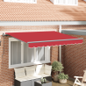 Toldo Retrátil Manual Vermelho e Antracite 1
