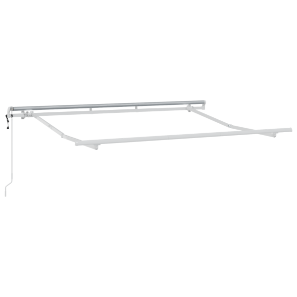 Toldo Retrátil Manual Vermelho e Branco M 4