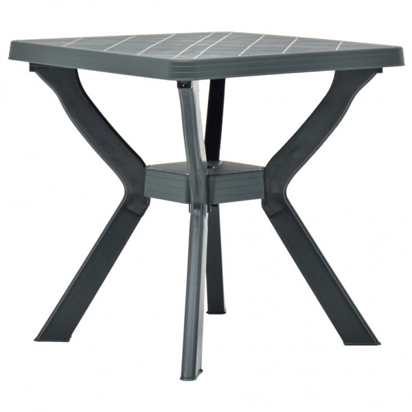 Mesa bistro de plástico verde 70x70x72 cm M 3