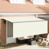 Toldo Retrátil Manual Creme Antracite Castanho 400 x 200 cm 1