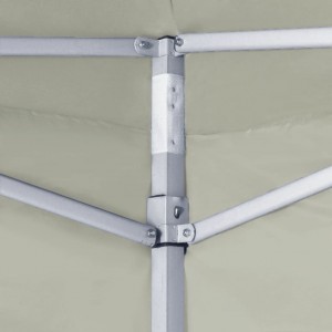 Carpa plegable profesional con 2 paredes acero color crema 2x2m H