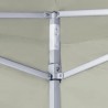 Carpa plegable profesional con 2 paredes acero color crema 2x2m 2