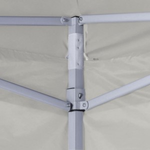 Carpa plegable profesional con 4 paredes acero color crema 2x2m H