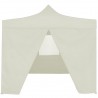 Carpa plegable profesional con 4 paredes acero color crema 2x2m 3