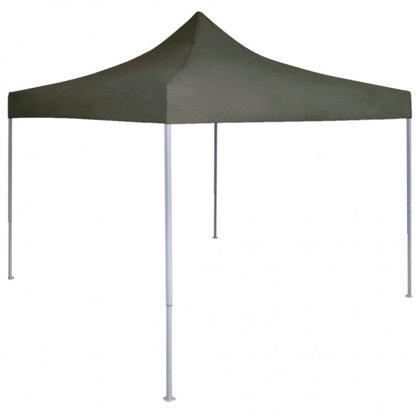 Carpa plegable profesional de acero gris antracita 2x2 m D