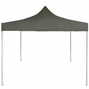 Carpa plegable profesional de acero gris antracita 2x2 m H