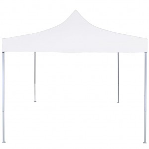 Carpa plegable profesional de acero blanca 2x2 m H