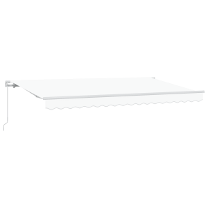 Toldo Retrátil Manual Branco 400x200 cm 400 x 200 cm 4x2 m H