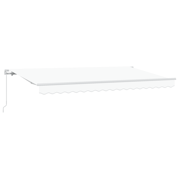 Toldo Retráctil Manual Blanco 400x200 cm 400 x 200 cm 4x2 m M 2