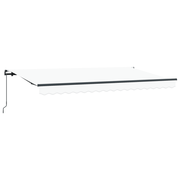 Toldo Retrátil Manual Branco e Antracite M 5