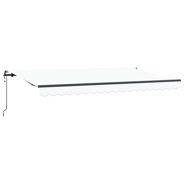 Toldo Retrátil Manual Branco e Antracite M 2