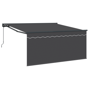 Toldo Retráctil Manual Antracita 300 x 250 cm Tela H