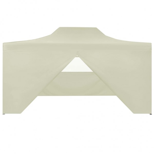 Carpa plegable profesional con 4 paredes acero color crema 3x4m M 3