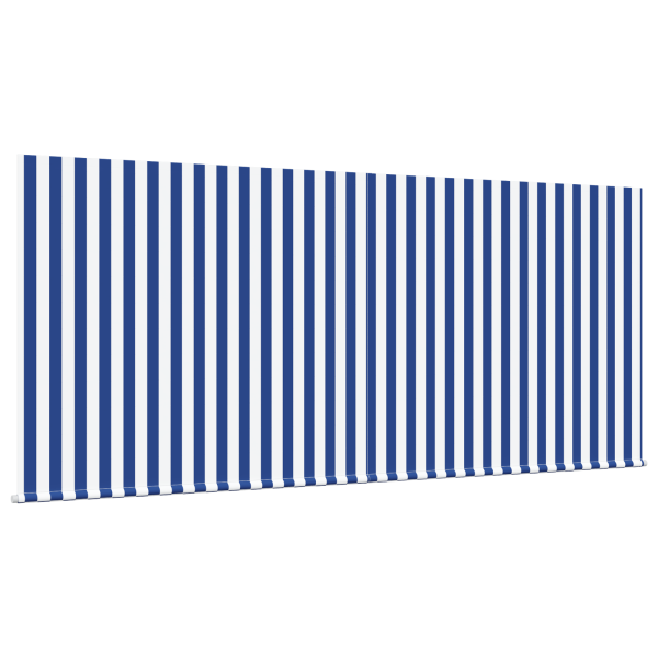 Toldo Retrátil Listrado Azul e Branco 350 x 250 cm Tecido M 4