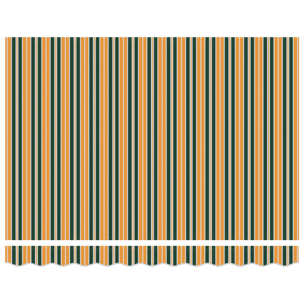 Toldo Retrátil Manual Verde e Amarelo 350x250 cm M 5