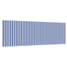 Toldo Retrátil Manual Listras Azuis e Brancas 400 × 300 cm 4