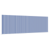 Toldo Retrátil Manual Listras Azuis e Brancas 400 × 300 cm 4