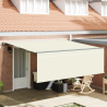 Toldo Retrátil Manual Creme 400 × 300 cm tecido 1