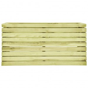 Arriate de madera de pino impregnada 100x50x50 cm H