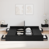 Estrado de cama com arrumação Carvalho preto 200 x 200 cm 4