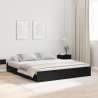 Estrado de cama com arrumação Carvalho preto 180 x 200 cm 1