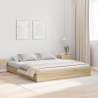Estrado de cama com arrumação Carvalho sonoma 180 x 200 cm 1