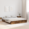 Estrado de cama com arrumação Carvalho fumado 180 x 200 cm 1