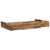 Cama con almacenamiento Madera vieja 120 x 200 cm Madera 2