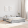 Cama con almacenamiento con cajón con cabecera Gris sonoma 140 x 190 cm 1