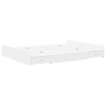 Estrado de cama com arrumação Branco 135 x 190 cm Aglomerado 2
