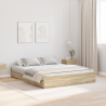 Estrado de cama com arrumação Carvalho sonoma 135 x 190 cm 1