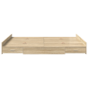 Cama con almacenamiento Roble Sonoma 135 x 190 cm Melamina 5