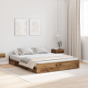 Estrado de cama com arrumação Madeira antiga 135 x 190 cm 1