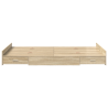 Estrado de cama com arrumação Carvalho sonoma 120 x 190 cm MDF 5