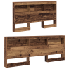 Cabecera de almacenamiento con estante con cabecera Madera vieja 135 cm 4