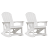 Cadeiras de Baloiço Adirondack 2 pcs Branco 73.5 x 92 x 90 cm 2