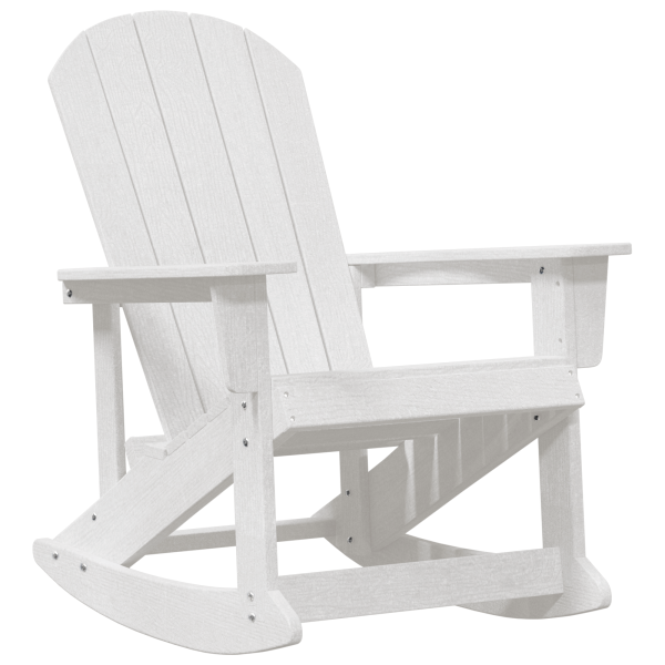 Sillas mecedoras Adirondack 2 pcs Blanco 73.5 x 92 x 90 cm HDPE M 4