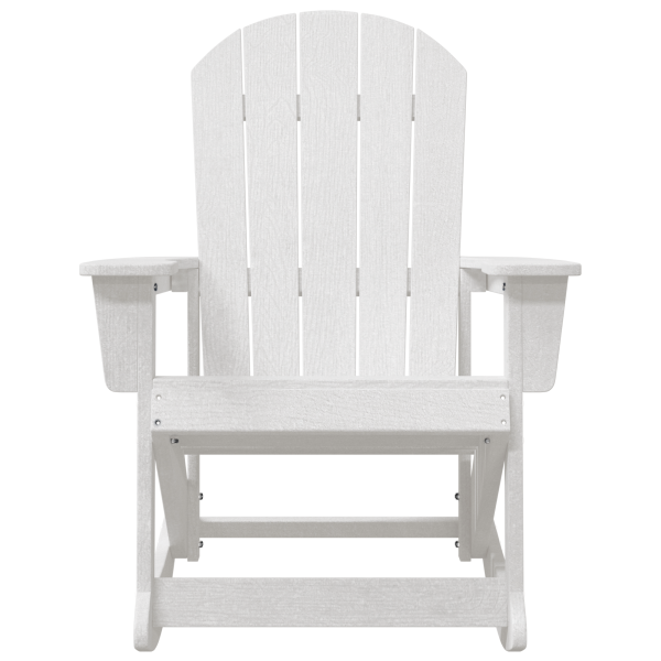 Sillas mecedoras Adirondack 2 pcs Blanco 73.5 x 92 x 90 cm HDPE M 5
