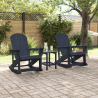 Sillas mecedoras Adirondack 2 pcs Azul marino 73.5 x 92 x 90 cm 3