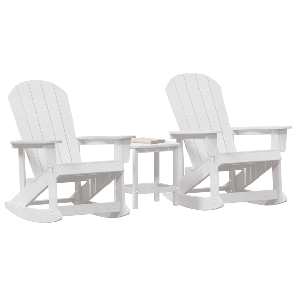 Conjunto de Lounge de Jardim 3 pcs Branco M 3